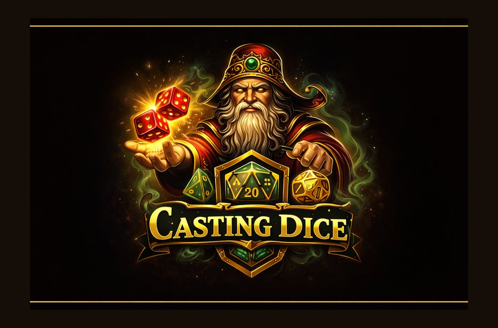 Casting Dice — free 3D dice roller web app built by The Website Workhouse